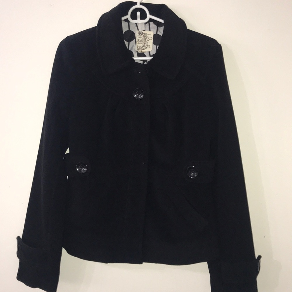 Women’s Black Pea Coat